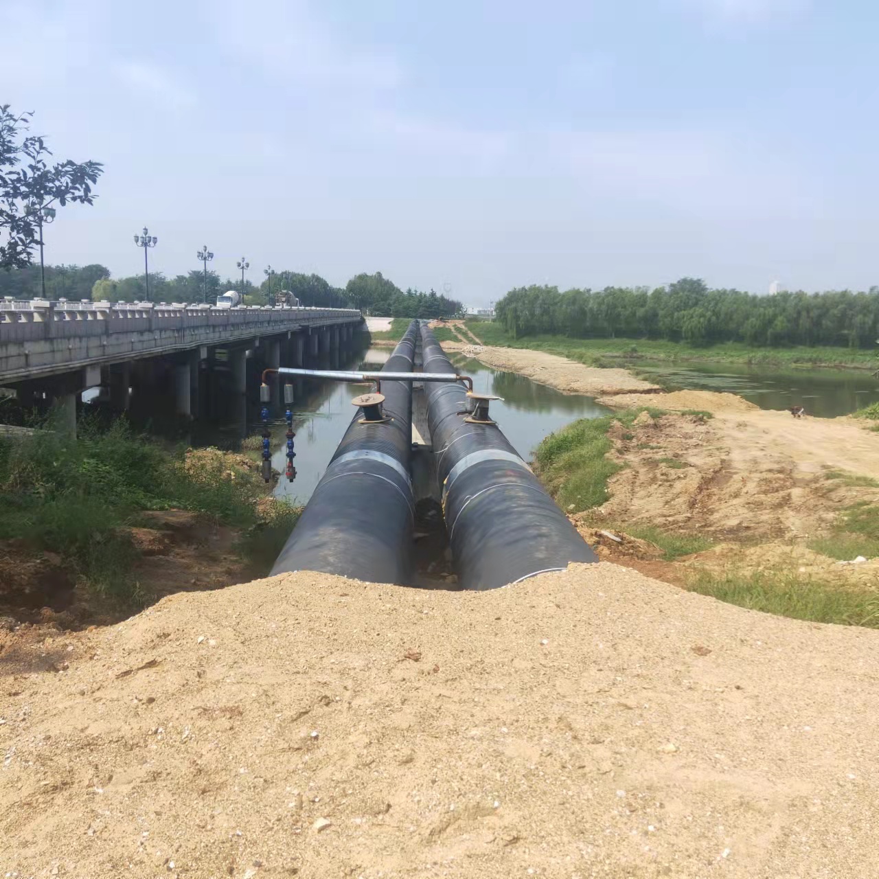 赣州西气东输顶管施工输油管道清洗